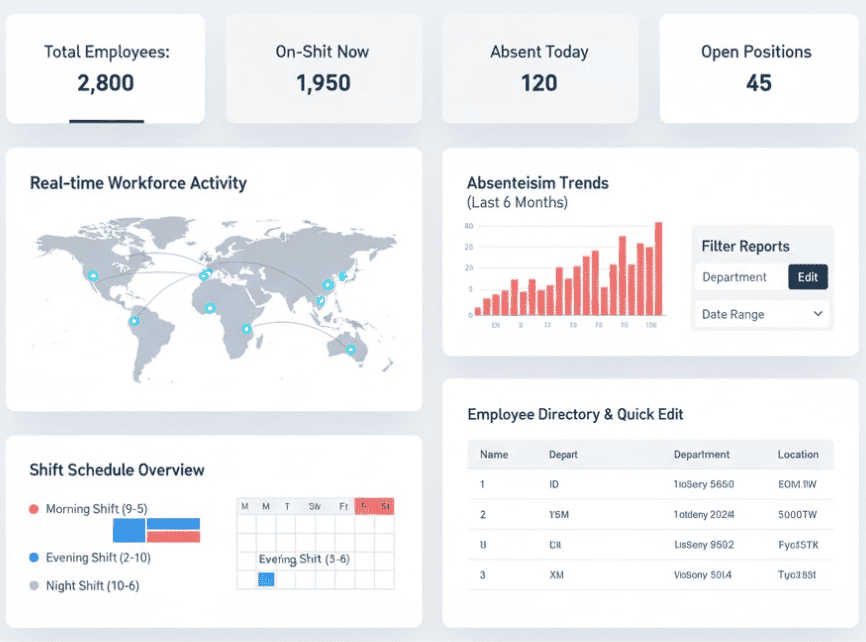 Centralized HR & Attendance Dashboard