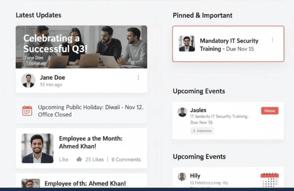 Newsfeed & Announcements