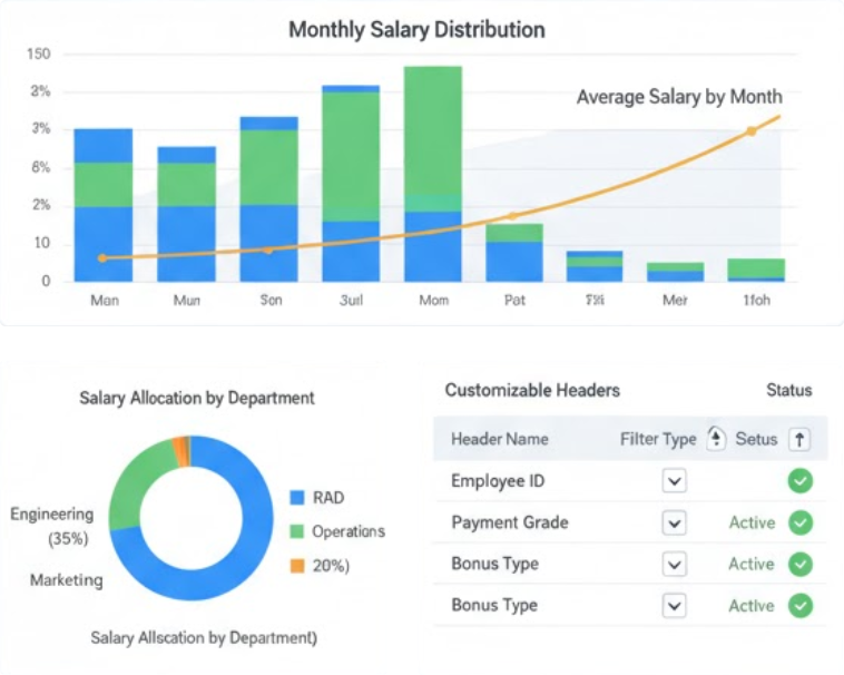 Payroll & Salary Headers