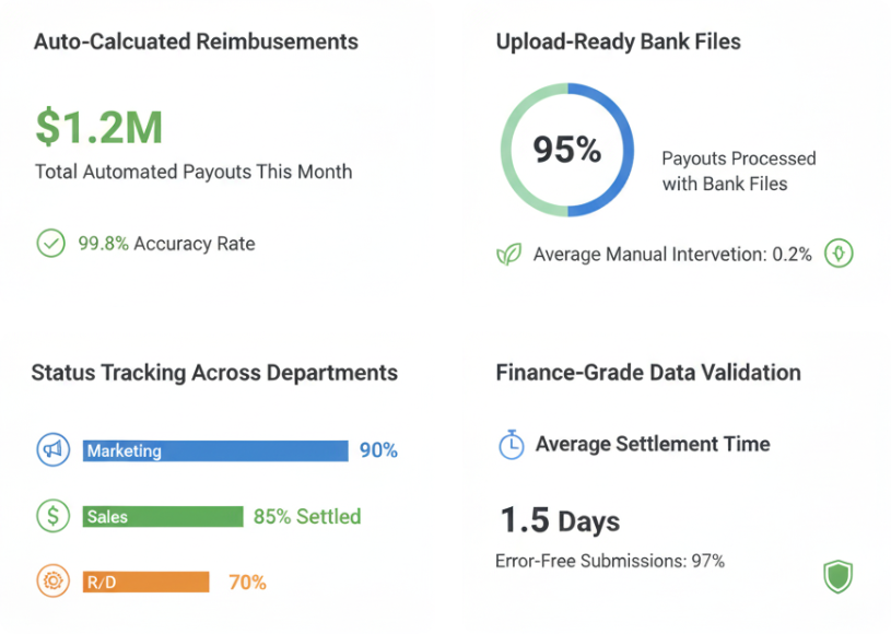 Seamless Reimbursements & Settlements